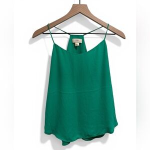 Loft Emerald Green Racerback Camisole Tank Top -Size XS Petite